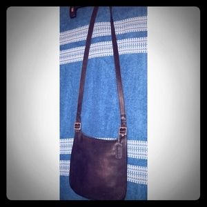 Vintage flap saddlebag/messenger crossbody leather